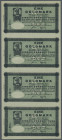 Deutschland - Notgeld - Schleswig-Holstein: Lübeck, Commerzbank, 1 Goldmark, Oktober 1923, senkrechter Viererstreifen ohne KN, mittig ein Mal horizont...