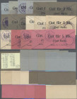 Deutschland - Notgeld - Westfalen: Herten, Amt, 1 (4), 2 (5), 3 (4), 5 (4) Mark, 6.8.1914, Kartons mit unterschiedlichen Stempeln und -kombinationen, ...