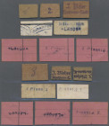 Deutschland - Notgeld - Württemberg: Kirchheim u. Teck, J. Bleher, 1, 2, 3 (Pf.), o. D. (1919), Kartonmarken mit vs. Firmenstempel und rs. Nennwert, J...