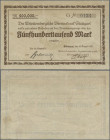 Deutschland - Notgeld - Württemberg: Stuttgart, Waldorf-Astoria Zigarettenfabrik AG, 500 Tsd. Mark, 10.8.1923, Reihe G, Erh. IV (geklebter Riss)
 [di...