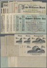 Deutschland - Notgeld - Württemberg: Vaihingen a. d. Fildern, Gemeinde, 500 Tsd., 1 Mio. Mark, 23.8.1923, 5 Mio. Mark, 5.9.1923, 2 x 10 Mio. Mark, 24....