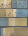 Deutschland - Notgeld - Ehemalige Ostgebiete: Chorzow, Oberschlesien, Gemeindevorsteher, 1, 2 Mark (2, Papier weiß und sämisch), 25.8.1914, 5 Mark (2,...