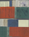 Deutschland - Notgeld - Ehemalige Ostgebiete: Lauenburg, Pommern, Magistrat, 10 Pf. (2), 1/2 Mark (6), 1 Mark (9), 2 Mark (4), o. D., Leinen, Variante...