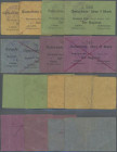 Deutschland - Notgeld - Ehemalige Ostgebiete: Neumark, Westpreußen, Bürgermeister und Beigeordneter, 50 Pf., 1, 2, 3 Mark, 6.8.1914, je unentwertet un...