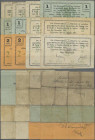 Deutschland - Notgeld - Ehemalige Ostgebiete: Schrimm, Posen, Magistrat, 50 Pf. (2), 1 (4, Papier weiß bzw. 2 x graugrün), 2 (4, je 2 x Papier weiß un...