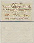 Deutschland - Notgeld - Ehemalige Ostgebiete: Swinemünde, Kreisausschuss des Kreises Usedom-Wollin, 1 Billion Mark, 12.11.1923, Erh. I
 [differenzbes...