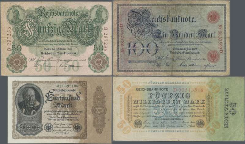 Deutschland - Deutsches Reich bis 1945: Leitz-Ordner mit 200 Banknoten Deutsches...