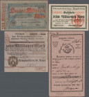 Deutschland - Reichsbahn: Kleine Sammlung mit 27 Scheinen verschiedener Oberpostdirektionen, sowie 26 diverse Posteinlieferungs- und Zahlscheine, dabe...