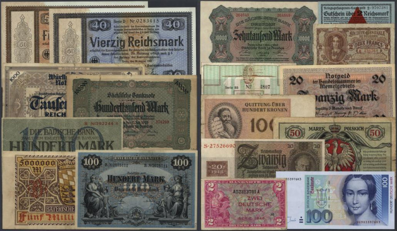 Deutschland - Sonstige: Riesige Sammlung deutscher Banknoten ab dem Kaiserreich ...