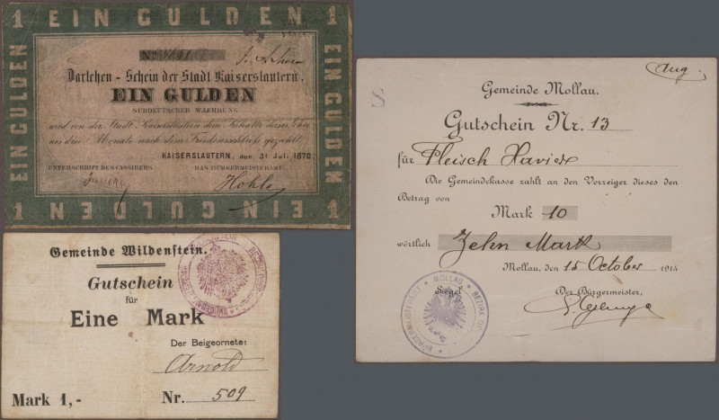 Deutschland - Notgeld: Album mit 200 deutschen Notgeldscheinen aller Epochen ohn...