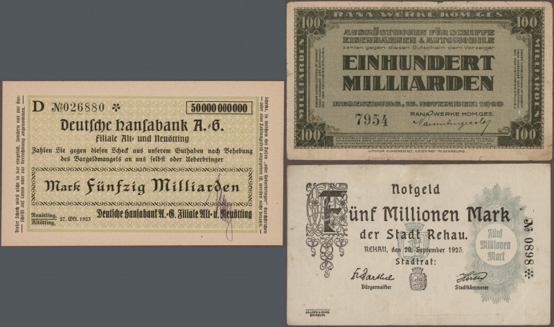 Deutschland - Notgeld - Bayern: Notgeld von Orten aus der zweiten Hälfte des Alp...