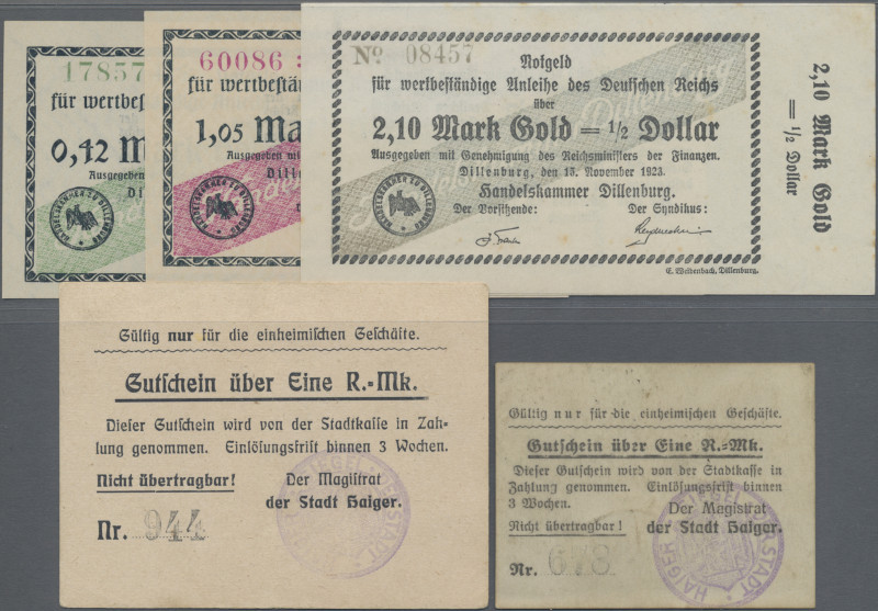 Deutschland - Notgeld - Hessen: Giessen / Lahn-Dill, hochwertiges Lindner-Album ...