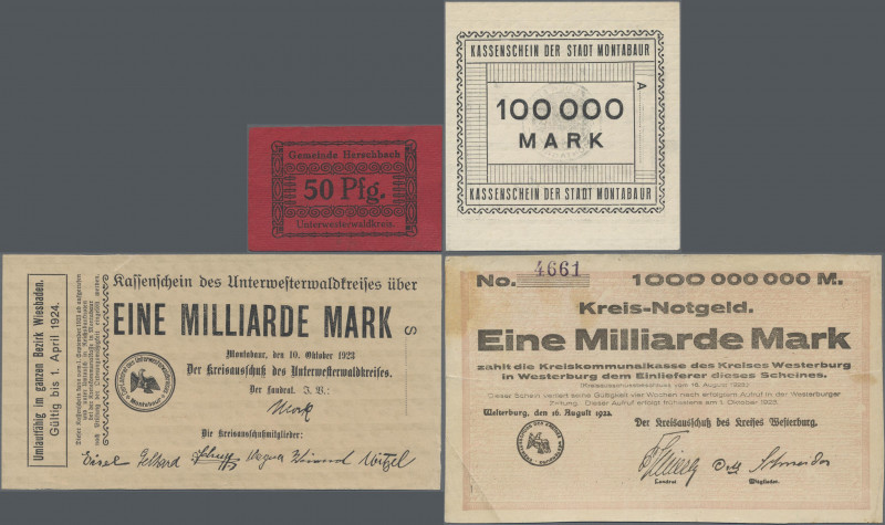 Deutschland - Notgeld - Hessen: Westerwald (damals Hessen-Nassau), hochwertiges ...