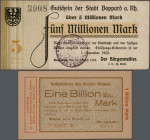 Deutschland - Notgeld - Rheinland: Lot mit 66 kommunalen und privaten Notgeldausgaben von Boppard bis Wetzlar, dabei 6 Scheine aus 1914, 1 Großgeldsch...