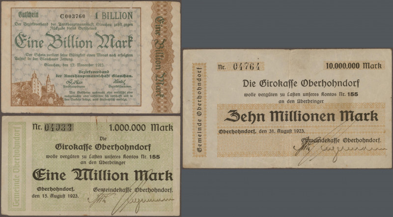 Deutschland - Notgeld - Sachsen: Interessantes Lot mit z. B. Annaberg Altershilf...