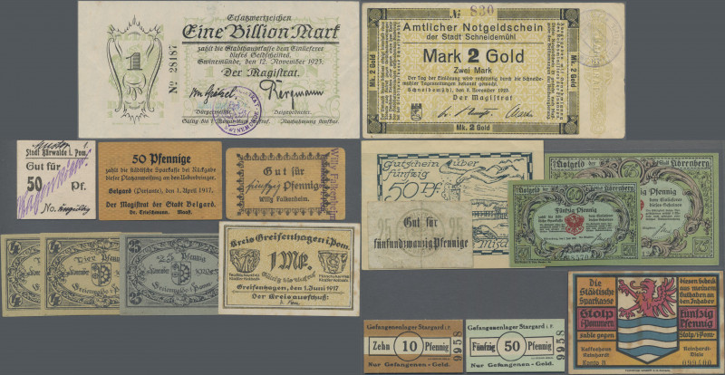 Deutschland - Notgeld - Ehemalige Ostgebiete: Hinterpommern im Jahr 1938 nach de...