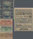 Varia: Berlin, 18 Brot- und Zuckerkarten aus den Jahren 1921 bis 1924 mit Werbung Berliner Kaufleute und Fabrikanten
 [differenzbesteuert]
Gebotslos...