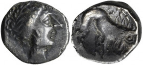 Gallien: Gallia Cisalpina, Reich der Insubrer: AR-Drachme um 250 v. Chr., 2,58 g, sehr schön.
 [differenzbesteuert]