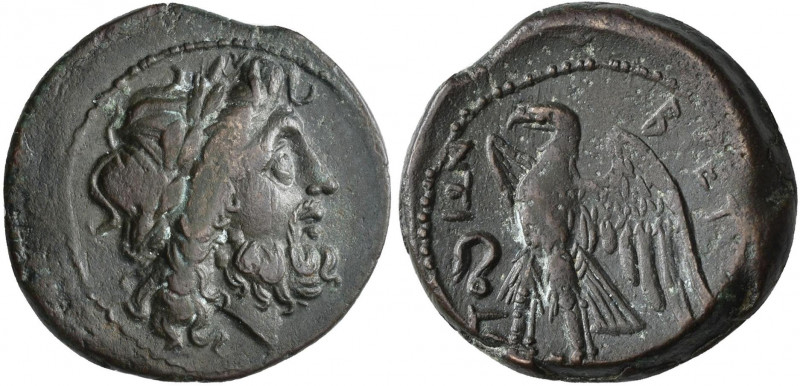 Kalabrien: Bruttium, Brettioi: Bronze 208-205 v. Chr., 7,91 g, Belag, sehr schön...
