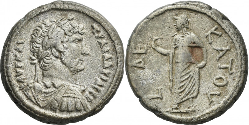 Ägypten: Alexandria, Hadrian 117-138 n. Chr.: Billontetradrachme, 12,82 g, Kampm...