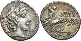 Gaius Vibius Pansa (90 v.Chr.): AR-Denar, 4,03 g, Albert 1191, Crawford 342/5, Sear 242, hübsche Patina, fast vorzüglich.
 [differenzbesteuert]