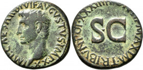 Augustus (27 v.Chr. - 14 n.Chr.): Æ-As, 10,58 g, Kampmann 2.97, RIC 471, grünliche Patina, sehr schön.
 [differenzbesteuert]