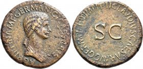 Agrippina Maior (+ 33 n.Chr.): Æ-Sesterz, geprägt unter Claudius, 28,04 g, Kampmann 10.4, RIC 102, fast sehr schön.
 [differenzbesteuert]