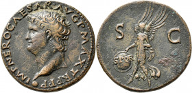 Nero (54 - 68): Æ-As, 10,94 g, Kampmann 14.48, sehr schön+.
 [differenzbesteuert]