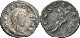 Paulina, Gattin des Maximinus Thrax: AR-Denar, 1,77 g, Kampmann 66.1, minimal korrodiert, sehr schön.
 [differenzbesteuert]