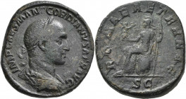 Gordianus II. (238 n.Chr.): Æ-Sesterz, ROMAE AETERNAE SC, 21,78 g, RIC 5, Kampmann 69.5, dunkelbraune Patina, sehr schön.
 [differenzbesteuert]