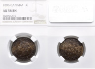Kanada: Victoria 1837-1901: 1 Cent 1896, KM# 7. NGC Grading AU 58 BN.
 [differenzbesteuert]