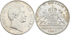 Bayern: Ludwig I. 1825-1848: Doppeltaler (3½ Gulden Vereinsmünze) 1848, AKS 74, Jaeger 65. Kratzer, sehr schön - vorzüglich.
 [differenzbesteuert]...
