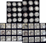 Alle Welt: Motivsammlung 57 Gedenkmünzen aus aller Welt, überwiegend aus teuren ABO's. Dabei Afghanistan, Benin, Congo, Cuba, Liberia, Korea, Tschad u...