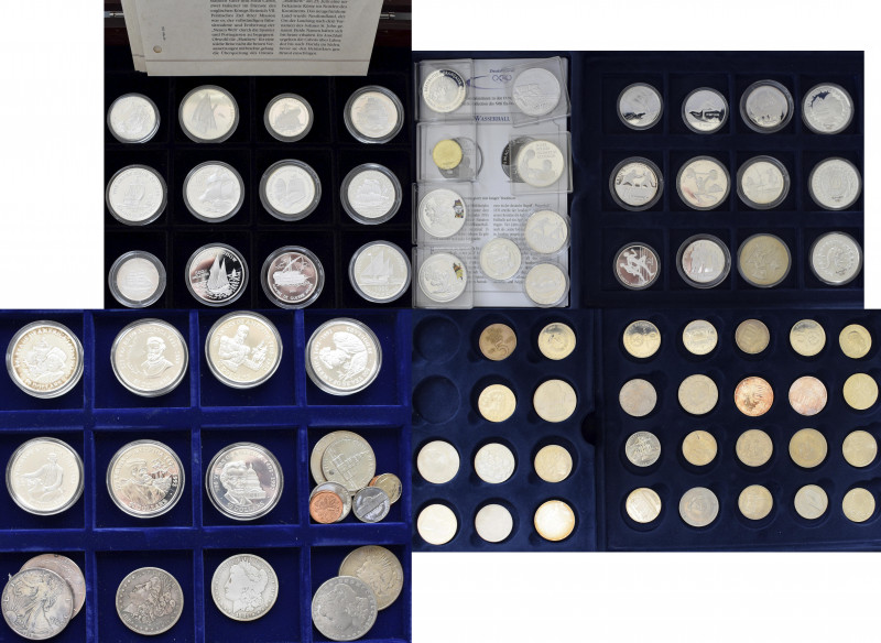 Alle Welt: Sammlung diverser Müzen aus der Welt, überwiegend Silbermünzen, dabei...