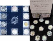 Alle Welt: International Polar Year 2007-2008: Eine edle Kassette mit 10 diversen Münzen aus aller Welt, überwiegend Silber in der höchsten Qualität p...