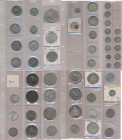 Alle Welt: Nette Sammlung diverser Münzen, überwiegend Silbermünzen aus Südamerika. Dabei Kolumbien, Peru, Brasilien oder Ecuador. Bitte besichtigen u...
