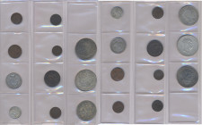 Haus Habsburg: Kleines Lot mit 11 Münzen aus der Doppelmonarchie ab ca. 1850, davon 5 x Silber.
 [differenzbesteuert]