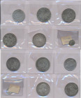 Altdeutschland und RDR 1800 - 1871: Kleines Lot 6 Münzen, dabei 1 Gulden 1842 aus Württemberg (entfernter Henkel), 4 verschiedene Taler 1841-1872) sow...