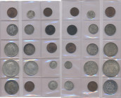 Baden: Typensammlung 15 Münzen unter Carl Leopold Friedrich 1830 - 1852. Dabei Kreuzer und Gulden.
 [differenzbesteuert]