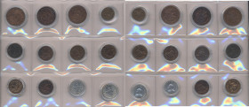 Deutsch-Ostafrika: Sammlung von 12 Münzen aus DOA / Deutsch Ostafrika. Dabei 3 x 1 Pesa (1890/1891/1892, J. 710), 1 x ½ Heller (1905 J, J. 715), 6 x 1...