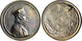 Medaillen alle Welt: Italien, Florenz: Bronzegußmedaille o.J. von Giovanni Zanobio Weber (1737-1806), auf den Ordensgeneral der Jesuiten P. Lorenzo Ri...