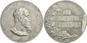 Medaillen Deutschland - Geographisch: Bayern, Hof: Medaille 1905, unsigniert (v. Lauer), Bronze versilbert. I. Gastwirtsgewerbliche Fachausstellung. B...
