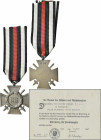 Orden & Ehrenzeichen: Drittes Reich, Ehrenkreuz des 1. Weltkrieges für Frontkämpfer mit Schwertern (OEK 3803/1), Hersteller G14 mit Urkunde vom 11. Mä...