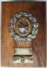 Orden & Ehrenzeichen: Drittes Reich, Marine, Erinnerungstafel aus einer Kommandodienststelle der Marine-Artillerie (MAA-126) stationiert auf der Insel...