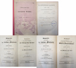 Literatur: Lot 4 Bücher: Das Münzwesen Sachsens 1518-1545 von Wilhelm Pückert, Leipzig 1862 / Wegweiser aus dem Gebiete der deutschen Münzkunde Bd. 1 ...