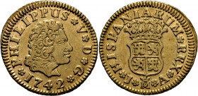 FELIPE V. Madrid. 1/2 escudo. 1742. JA