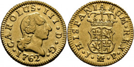 CARLOS III. Madrid. 1/2 escudo. 1762. JP