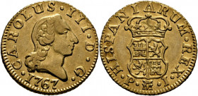 CARLOS III. Madrid. 1/2 escudo. 1767. PJ