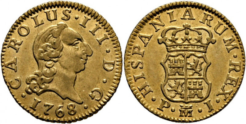 CARLOS III. Madrid. 1/2 escudo. 1768. PJ. Cy12158. Trg68. Suaves y finas rayitas...