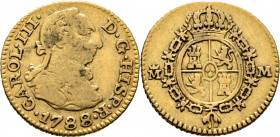 CARLOS III. Madrid. 1/2 escudo. 1788 sobre 7. M